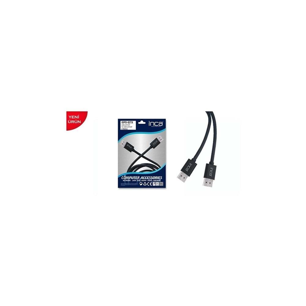 Inca IDPD-02TX 2 Metre Display Port TO Display Port 4K