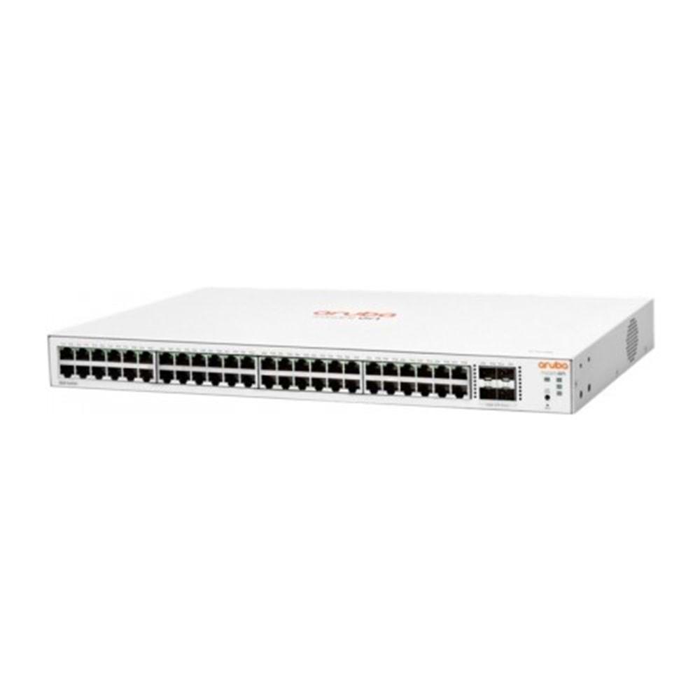 HPE JL814A 48 Port Gigabit + 4X1GB SFP Uplink Yönetilebilir Rackmount Switch