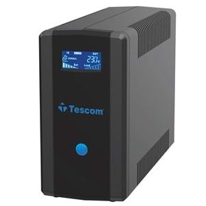 Tescom Leo+ 1500VA 1F/1F (2X9AH) 5/10DK LCD Line Interaktif UPS