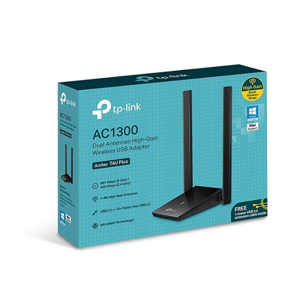 TP-Link ARCHER-T4U-PLUS AC1300 Dual Antennas High Gain Wireless USB Adapter