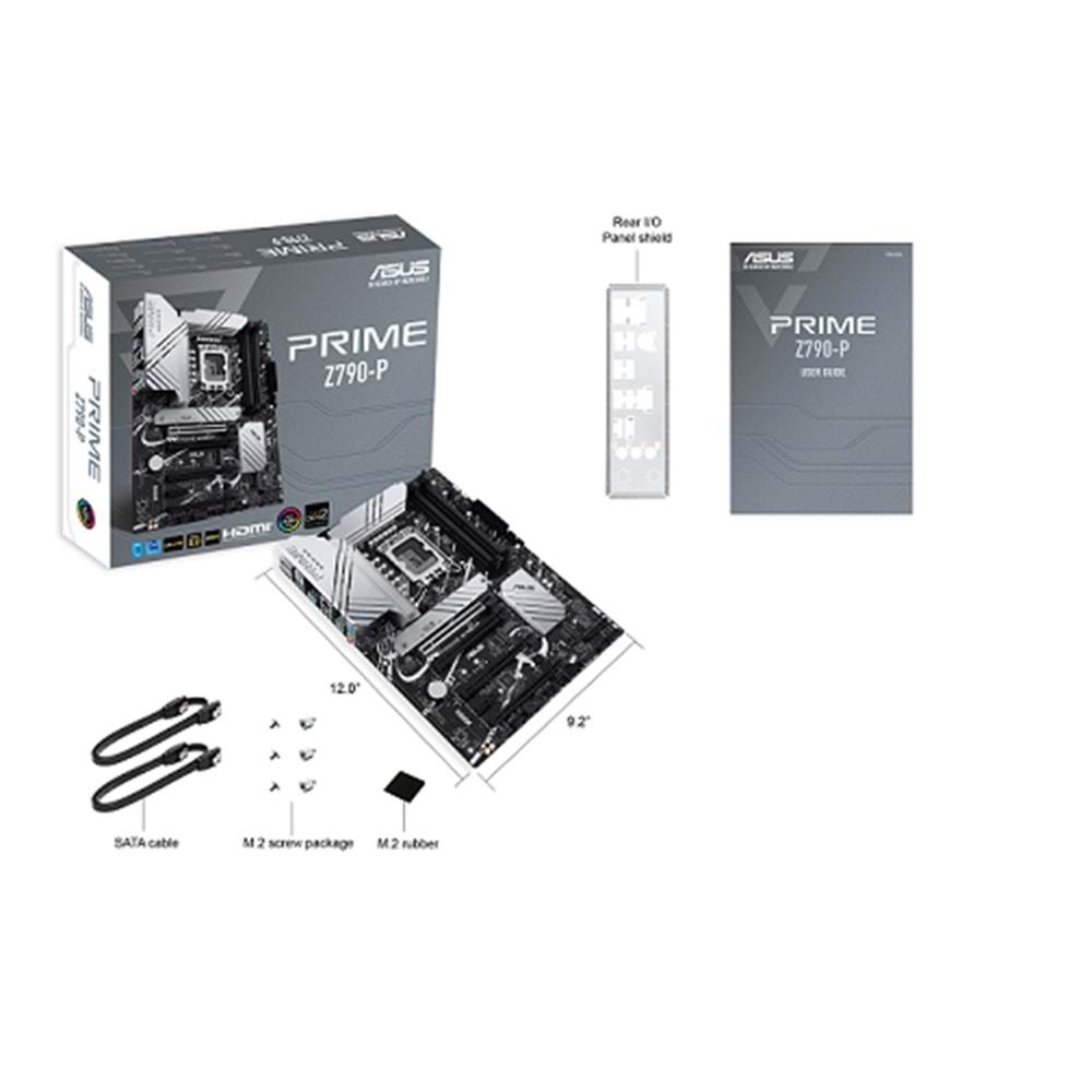 Asus Prime Z790-P DDR5 7200MHZ 1XHDMI 1XDP 3XM.2 USB 3.2 ATX 1700P Anakart