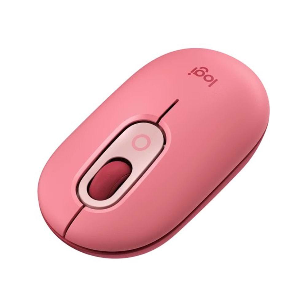 Logitech POP EMOJI Kablosuz Mouse PEMBE 910-006548