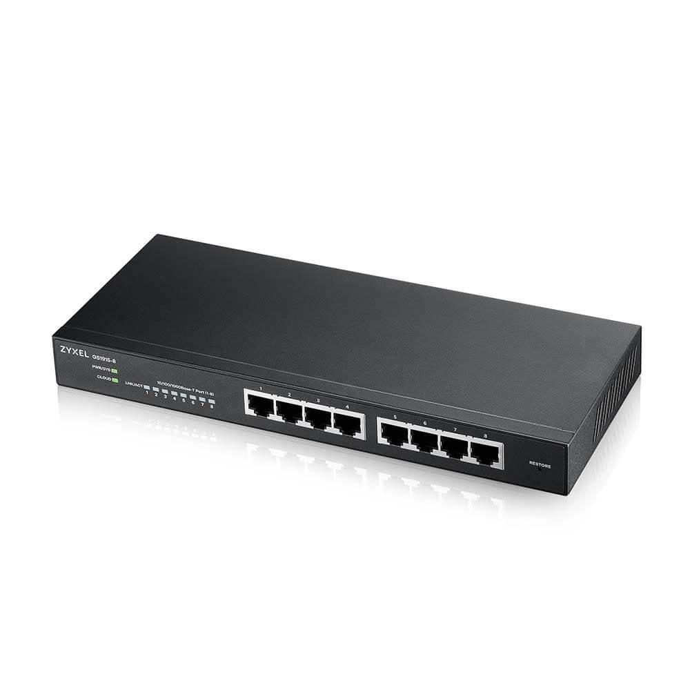 ZyXEL GS1915-8 8 Port 8x10/100/1000 Yönetilebilir Switch