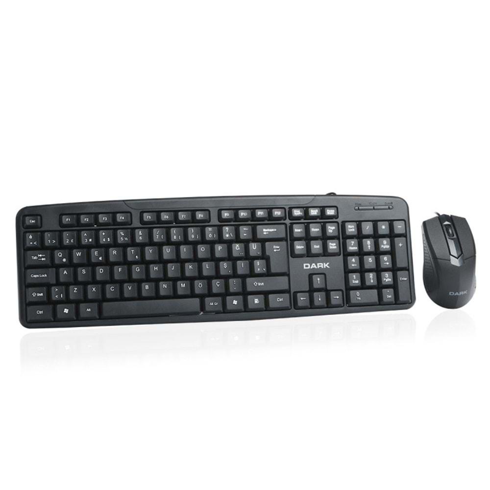 Dark DK-AC-KM1030 Türkçe Q Kablolu Ofis Klavye & Mouse Set