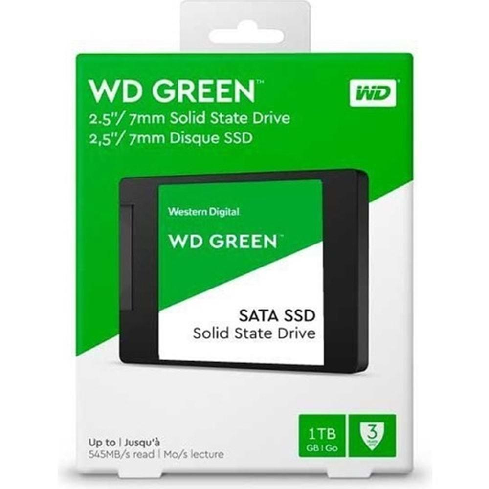 WD 1TB Green 7mm SATA3 545-545MB/s (WDS100T3G0A)