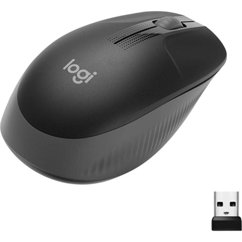 Logitech M190 Kozak Grey Kablosuz Mouse 910-005906