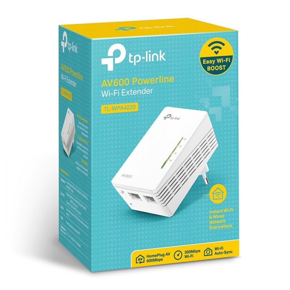 TP-Link TL-WPA4220 AV600 Powerline N300 Mnezil Genişletici