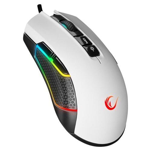 Rampage SMX-R600 Python Beyaz RGB USB 12400 DPI Gaming Mouse