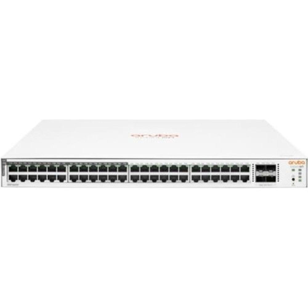 HPE Instant On JL815A 48 Port Gigabit + 4X1GB SFP Uplink Racmount Yönetilebilir 370W POE