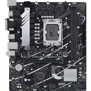 Asus PRIME B760M-K D4 DDR4 5333MHZ 1XVGA 1XHDMI 2XM.2 USB 3.2 1700P MATX Anakart