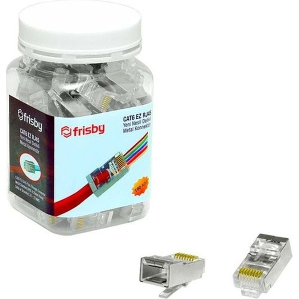 Frisby FNW-RJ4532N CAT6 Metal Konnektör Kutu