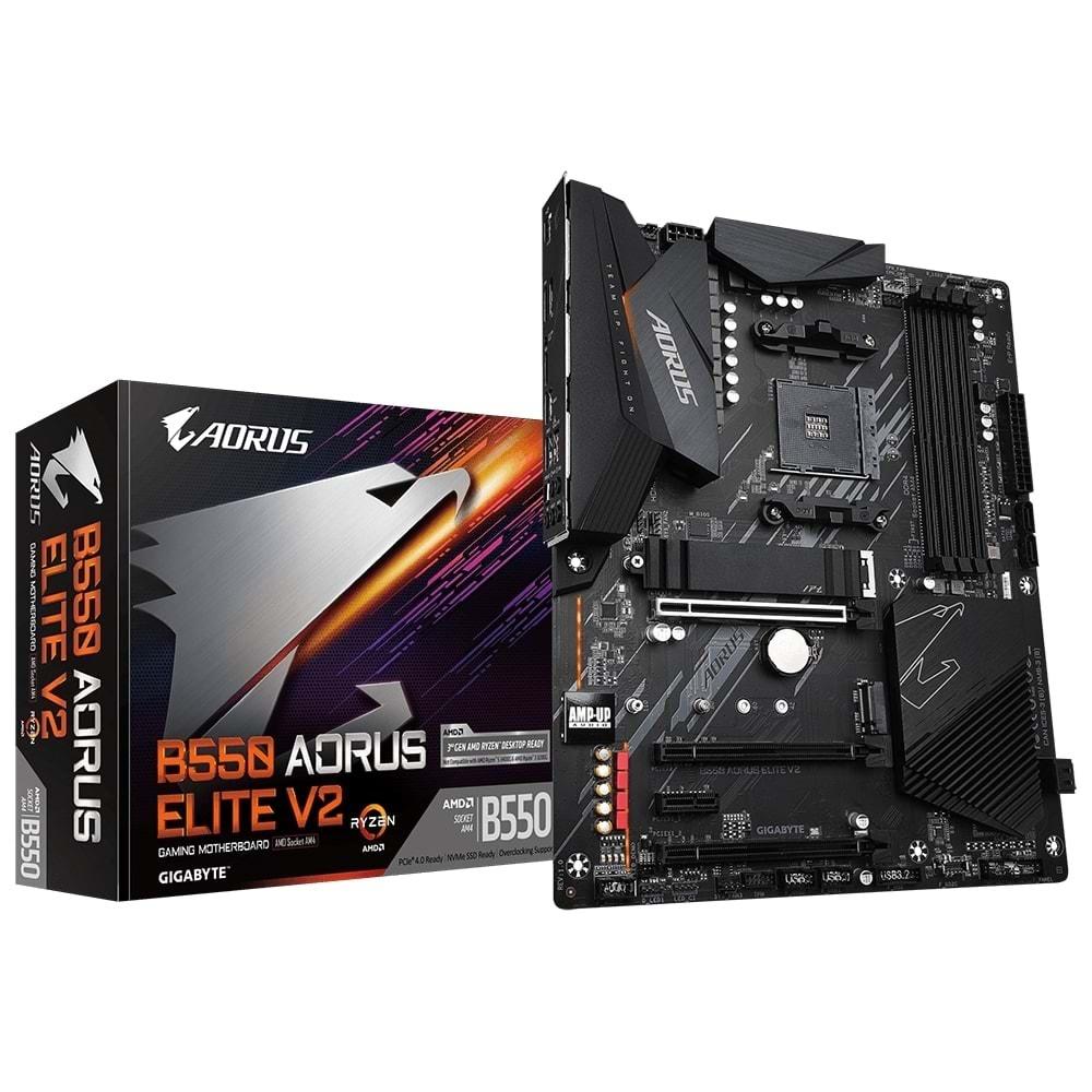 Gigabyte B550 AORUS Elite V2 DDR4 4733MHZ 1XHDMI 1XDP 1XM.2 USB 3.2 ATX AM4 Anakart