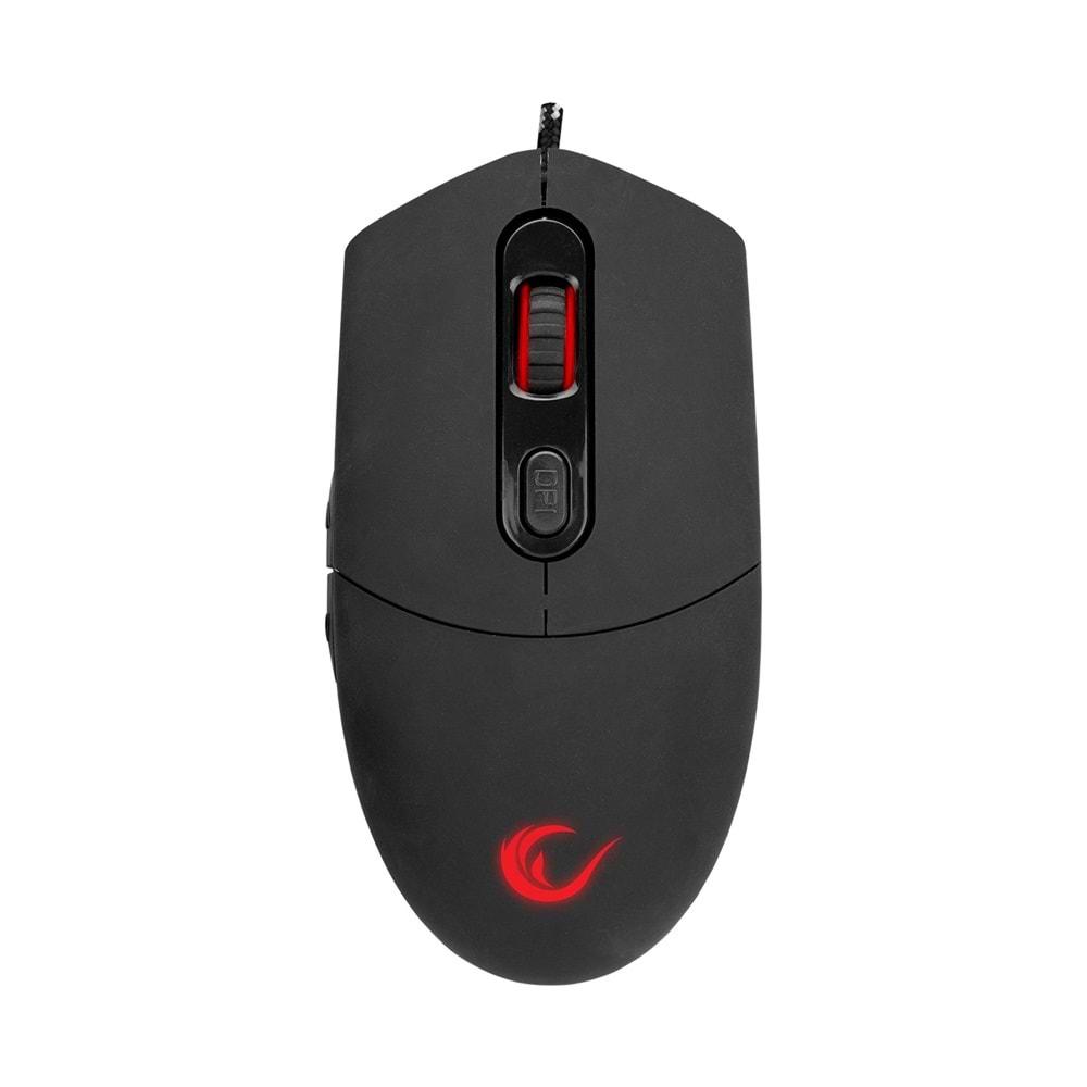 Rampage KM-RX9 CYPHER Siyah Usb Rgb Aydınlatmalı Q Standart Oyuncu Klavye Mouse Set