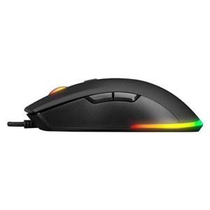 Rampage Km-Rx7 Fortuna Gökkuşağı Aydınlatmalı USB Combo Q Klavye + 6400 Dpi Gaming Mouse