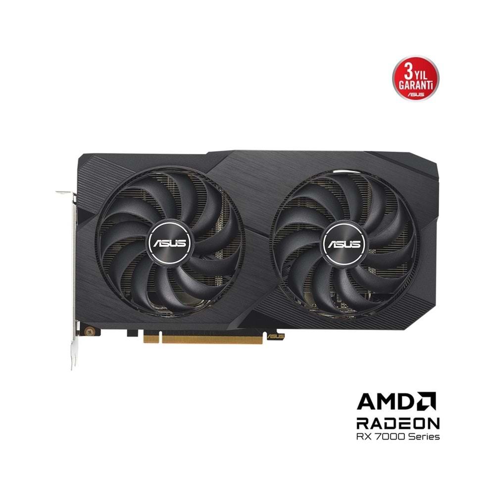 Asus Radeon DUAL-RX7600-O8G 8GB GDDR6 128BIT 1XHDMI 3XDP Ekran Kartı