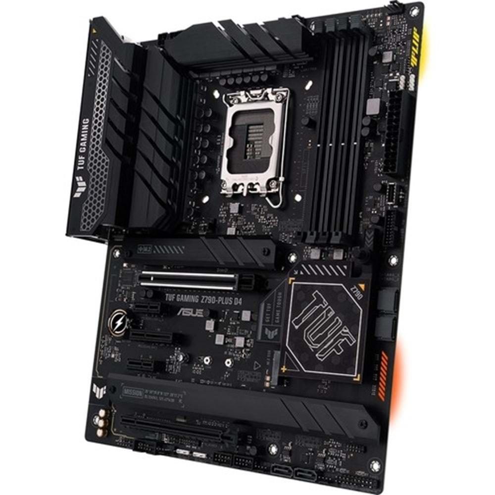 Asus Tuf Gaming Z790-PLUS D4 DDR4 5333MHz 1XHDMI 1XDP 4XM.2 USB 3.2 ATX 1700P Anakart (12. ve 13. Nesil işlemci uyumlu)