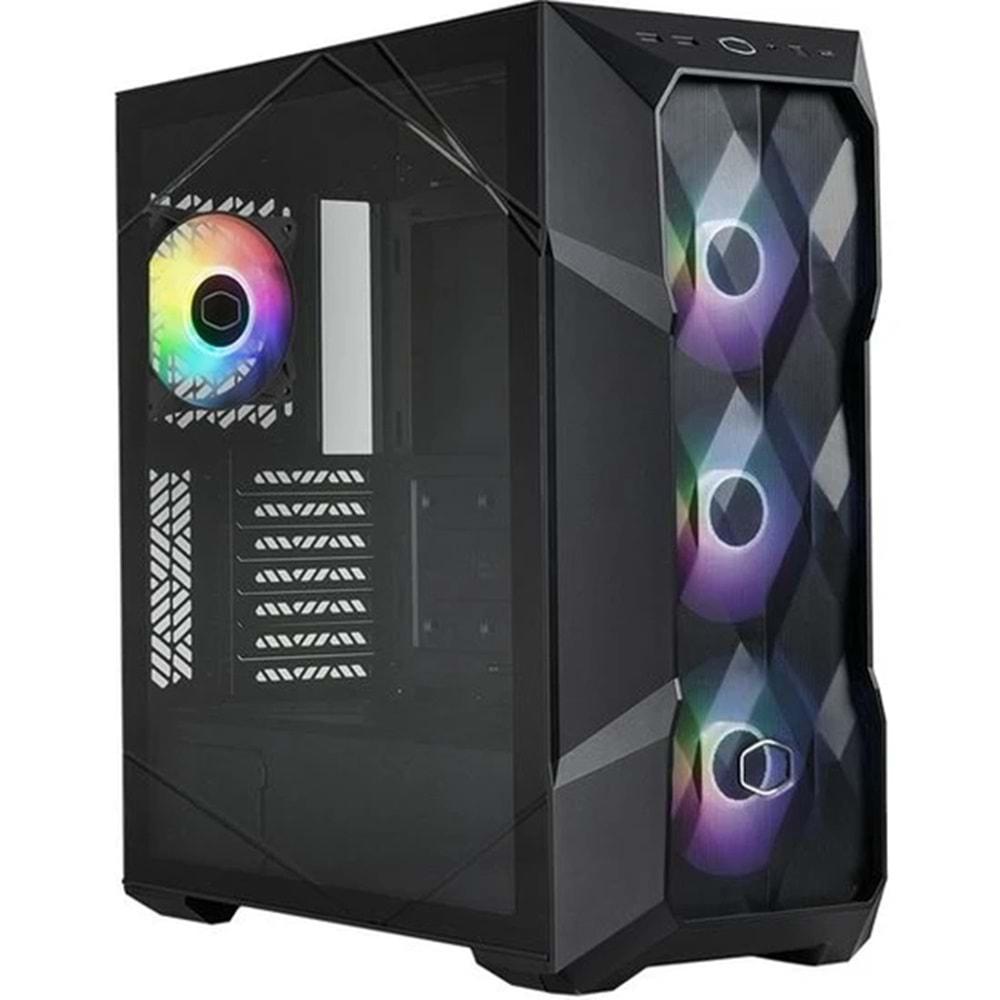 Cooler Master Masterbox TD500V2-KGNN-STU USB3.2 4X120MM ARGB Fan Psu Yok Pencereli E-ATX Siyah Kasa