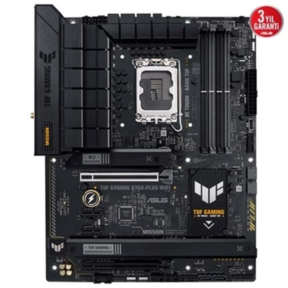 Asus Tuf Gaming B760-PLUS WIFI B760 DDR5 M.2 USB3.2 DP/HDMI PCI 5.0 1700p Anakart