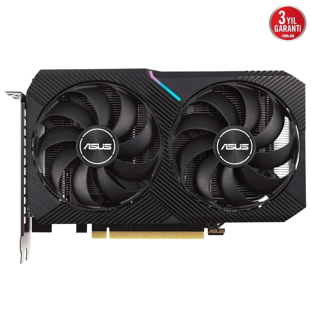 Asus DUAL-RTX3050-O8G-V2 8GB 128Bit GDDR6 DP/HDMI/DVI PCI 4.0 Ekran Kartı