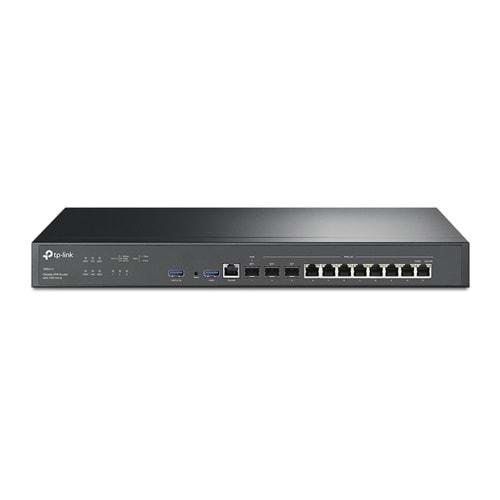 Tp-Link Omada ER8411 1X10G Sfp+Wan 1X10G Sfp+Wan/Lan 1XGigabit Sfp Wan/Lan 8XGigabit Rj45 2XUSB3.0 Vpn Ruoter