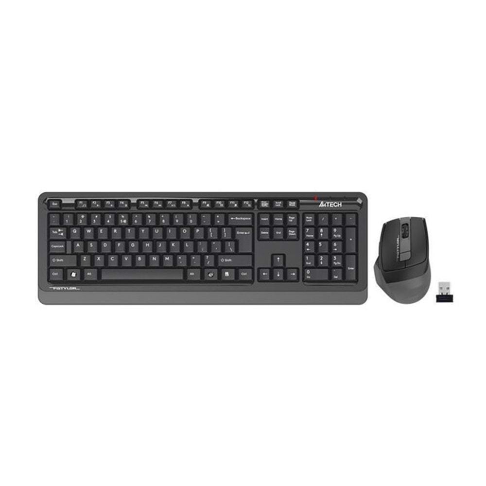 A4 Tech FG1035 Gri Q Multimedya 2.4G Kablosuz Klavye Mouse Set