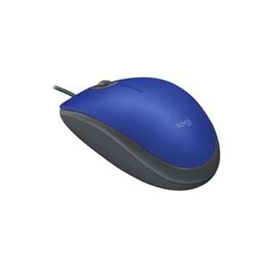 Logitech M110 Kablolu Mavi Mouse 910-006758