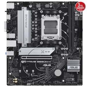 Asus Prime B650M-K DDR5 6400Mhz 1XVGA 1XHDMI 2XM.2 USB 3.2 Matx Am5 Anakart