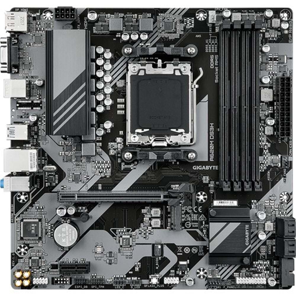 Gigabyte A620M-DS3H AM4 DDR5 HDMI Anakart