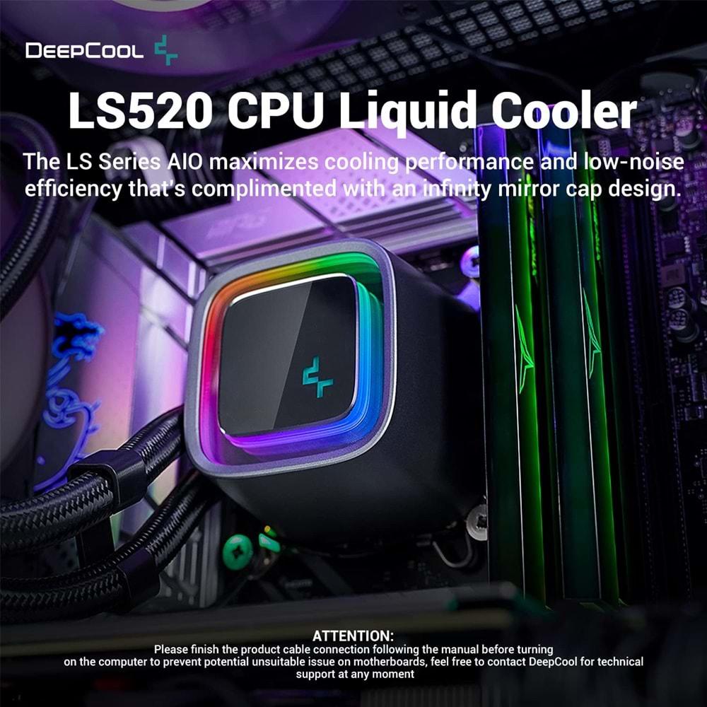 Deepcool LS520 SE Rgb 240mm Sıvı Soğutma