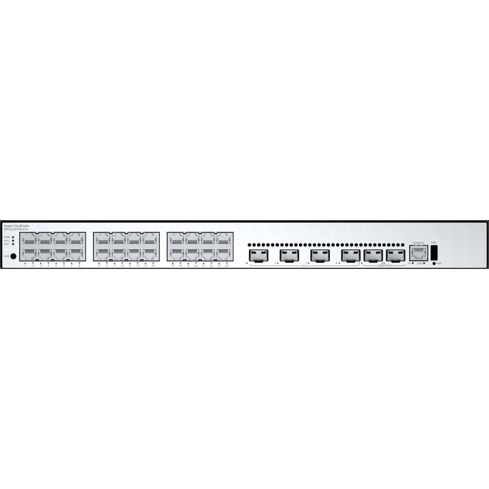 Huawei S5735-L24T4XE-A-V2 10/100/1000Base-T 24 Port 4 x 10 GE Sfp+ Portlu 2 Stack Portlu Switch