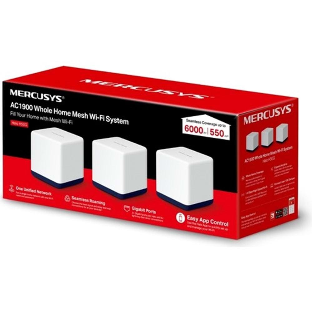 Mercusys Halo H50G(3-pack) AC1900 Whole Home Mesh Wi-Fi System