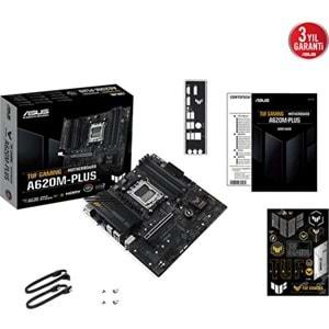 Asus Tuf Gaming A620M-PLUS AMD A620 DDR5 USB3.2 DP/HDMI PCI4.0 AM5 Anakart