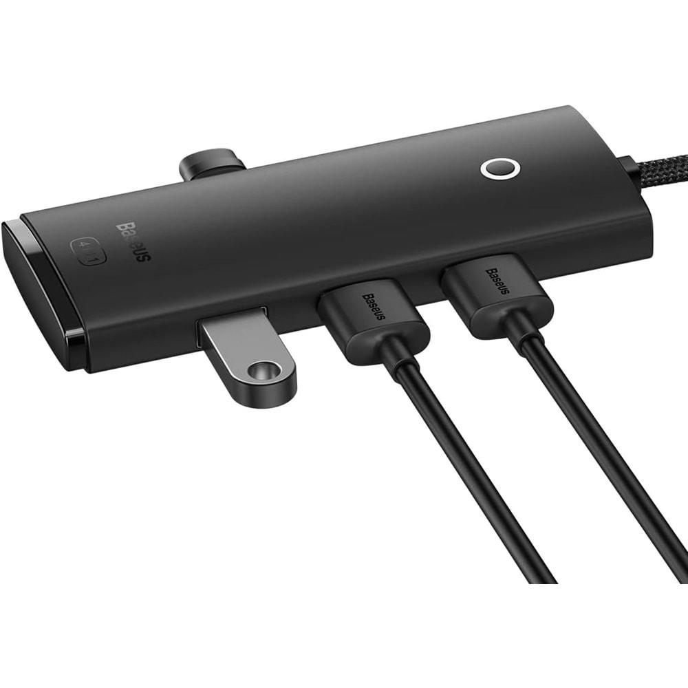 Baseus WKQX030101 Lite 4 in 1 1M Multifonksiyonel USB-A Hub Dock Station