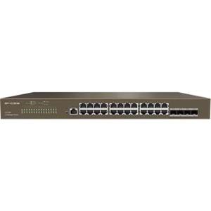 Ip-Com G3328F 24 Port Gigabit + 4X1GB SFP Uplink L2 Cloud Yönetilebilir Rackmount Switch