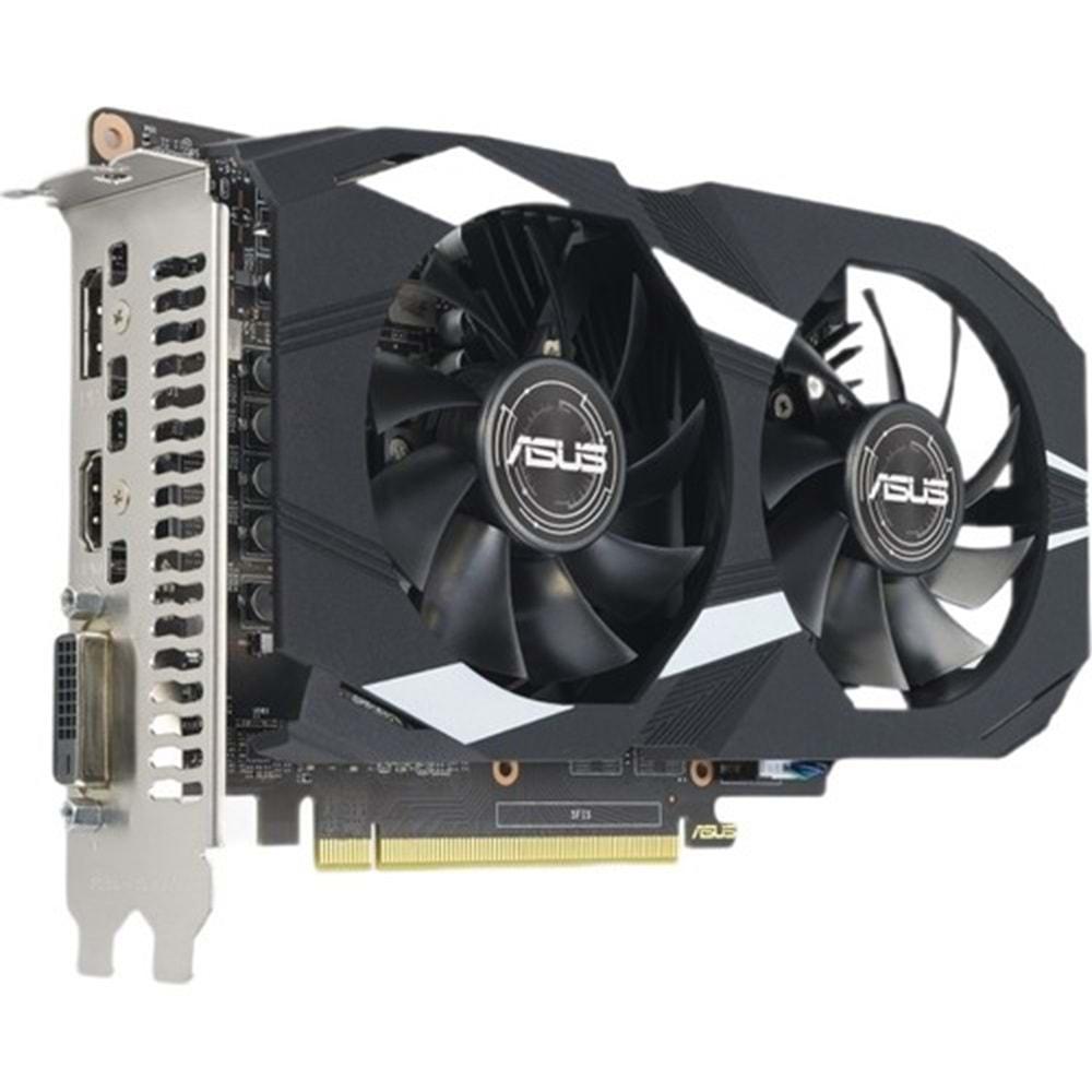 Asus Geforce DUAL-GTX1650-O4GD6-P-EVO 4GB GDDR6 128Bit 1XHDMI 1XDP 1XDVI Ekran Kartı