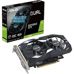 Asus Geforce DUAL-GTX1650-O4GD6-P-EVO 4GB GDDR6 128Bit 1XHDMI 1XDP 1XDVI Ekran Kartı