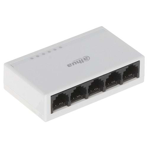 Dahua PFS3005-5ET-L 5 Port 10/100 Plastik Kasa Switch