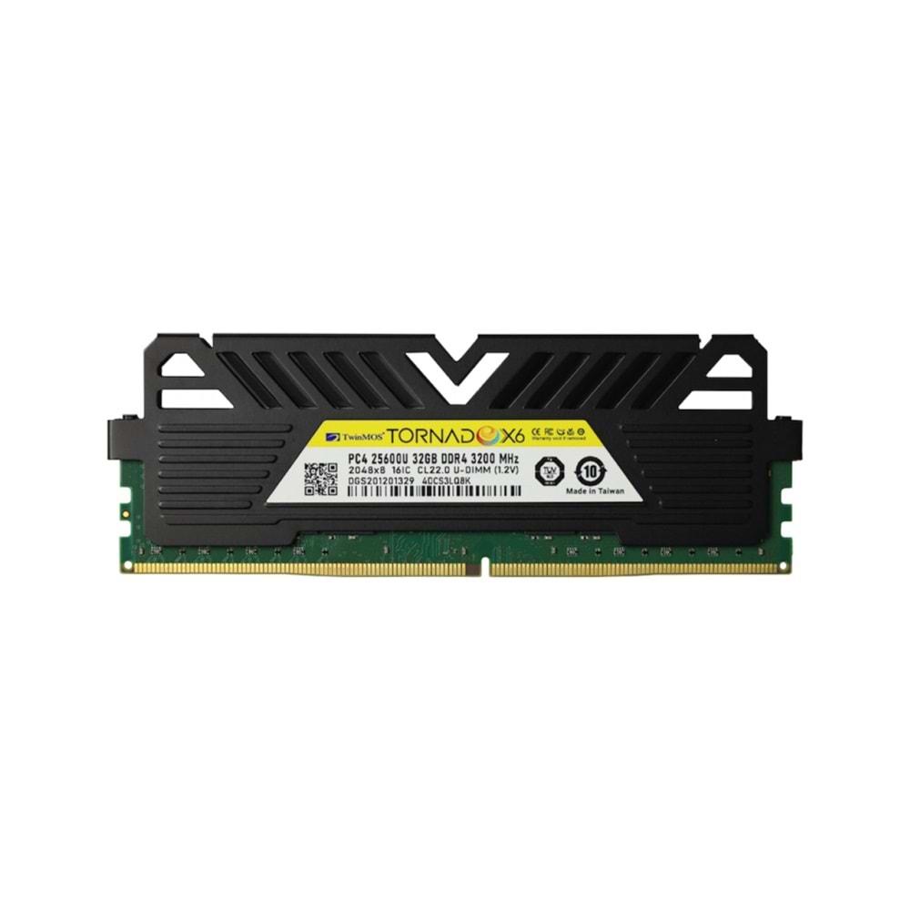 Twinmos 32 GB DDR4 3200Mhz Soğutuculu TMMDD432GB3200DKBX6 Ram