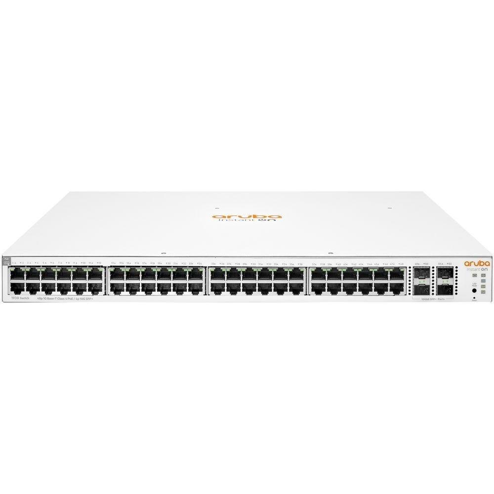 HPE Aruba Ion JL686B 1930 48 Port Gigabit+4X10GB SFP Yönetilebilir L2+ Rackmount 370W Poe Switch