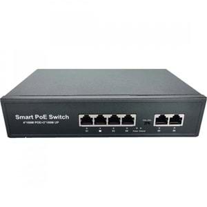 Ods ODS-4P2U 4 Port PoE 10/100 2 Port 10/100 Uplink 65W PoE Switch