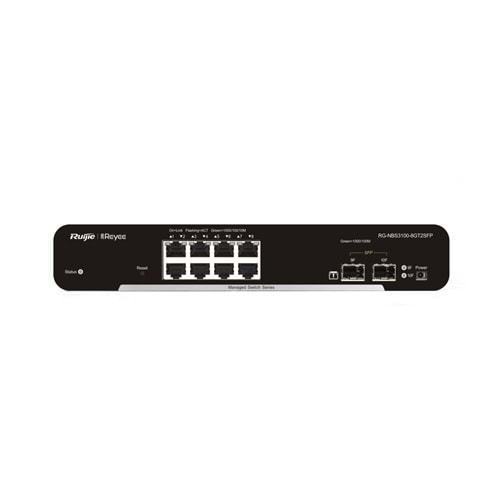 Ruijie Reyee RG-NBS3100-8GT2SFP 8-Port 10/100/1000 2 X SFP Yönetilebilir Desktop