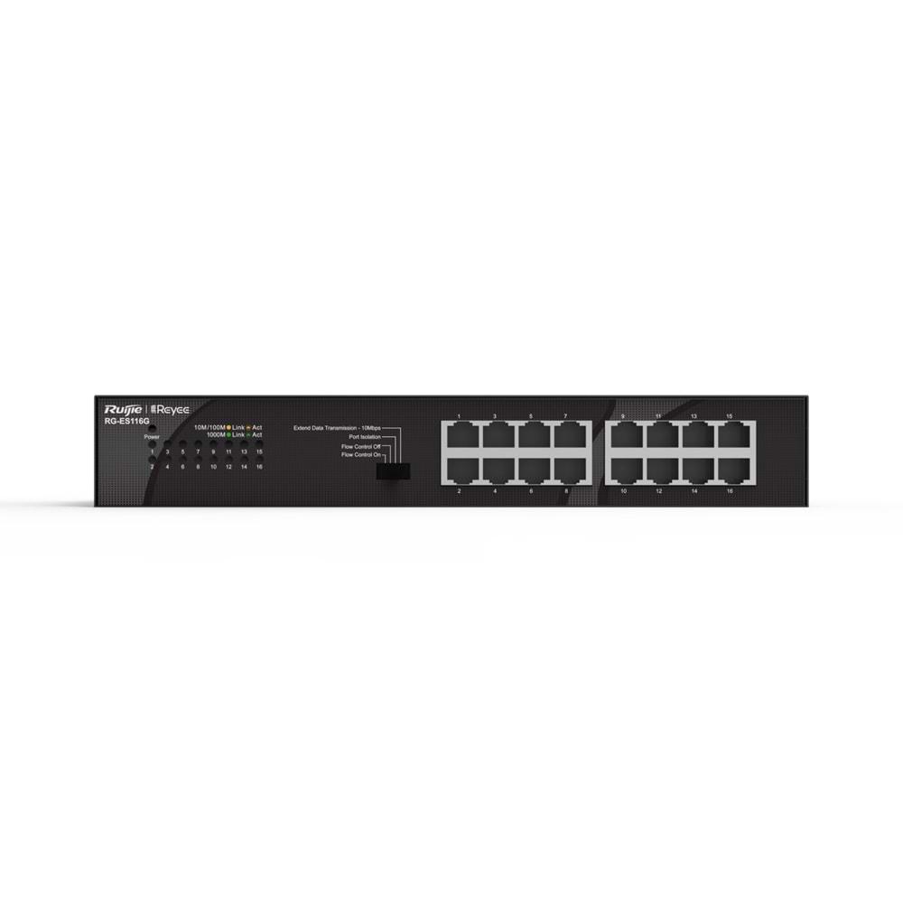 Ruijie Reyee RG-ES116G 16-Port 10/100/1000 Yönetilemez Desktop Switch