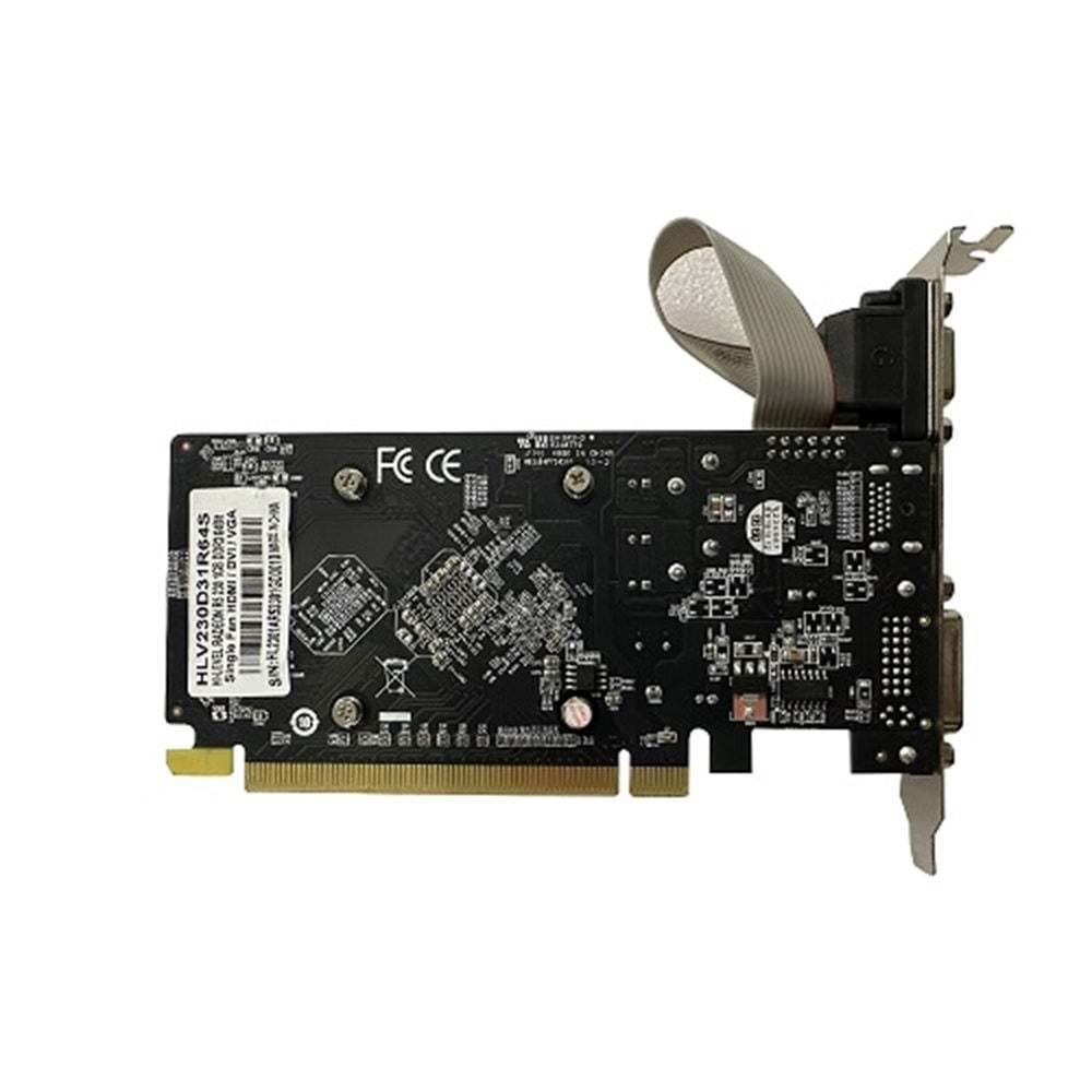 Hi-Level Radeon R5 230 1GB 64Bit DDR3 Single Fan HDMI/VGA/DVI Ekran Kartı