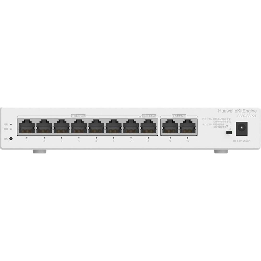 Huawei eKIT Engine S380-S8P2T 124W 10 Port 16GBIT/S YöneTIlebilir Switch