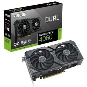 Asus DUAL-RTX4060-O8G-EVO 8GB GDDR6 DLSS3 HDMI DP 128BIT