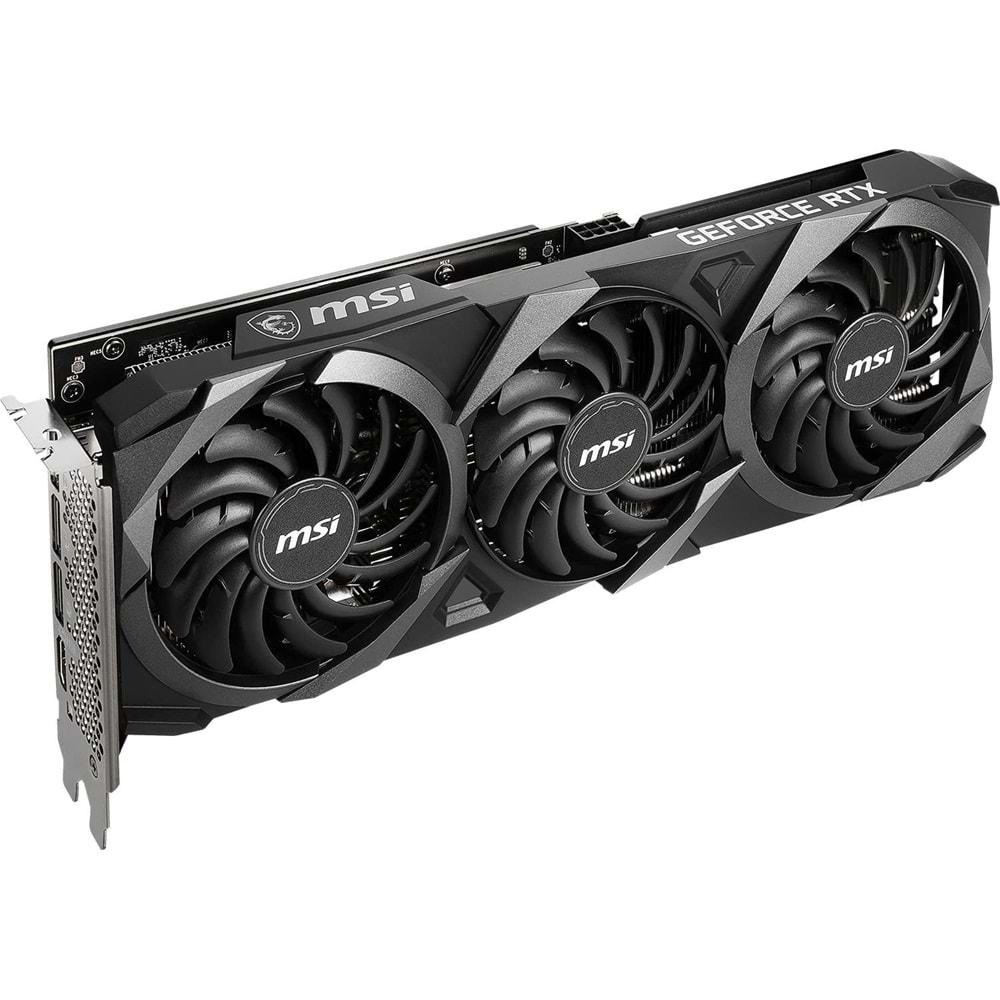 Msi Geforce RTX3060 Ventus 3X 12G OC 12GB GDDR6 192BIT 1XHDMI 3XDP Ekran Kartı