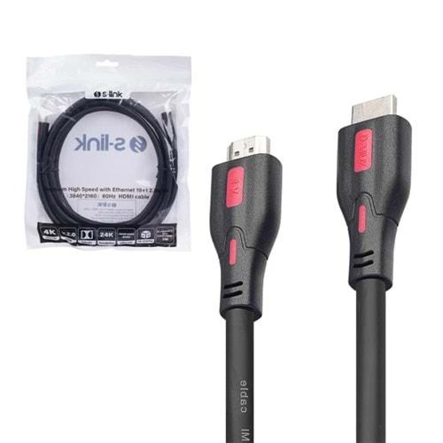 S-Link SL-HDM4K13 19+1 HDMI TO HDMI 3MT V2.0 4K 60HZ Kablo