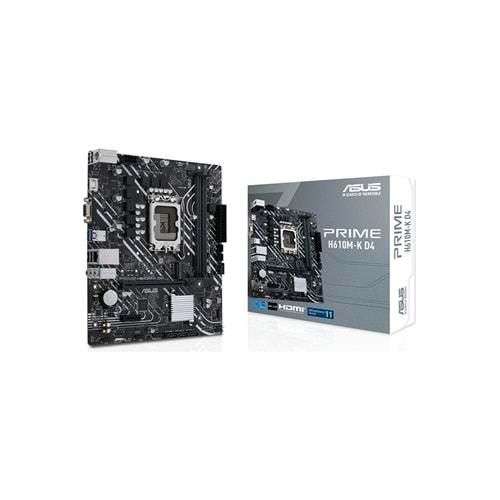 Asus Prime H610M K D4 ARGB 1700P HDMI Anakart