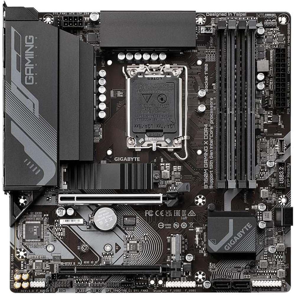 Gigabyte B760M Gaming X D4 1700P HDMI DP Anakart