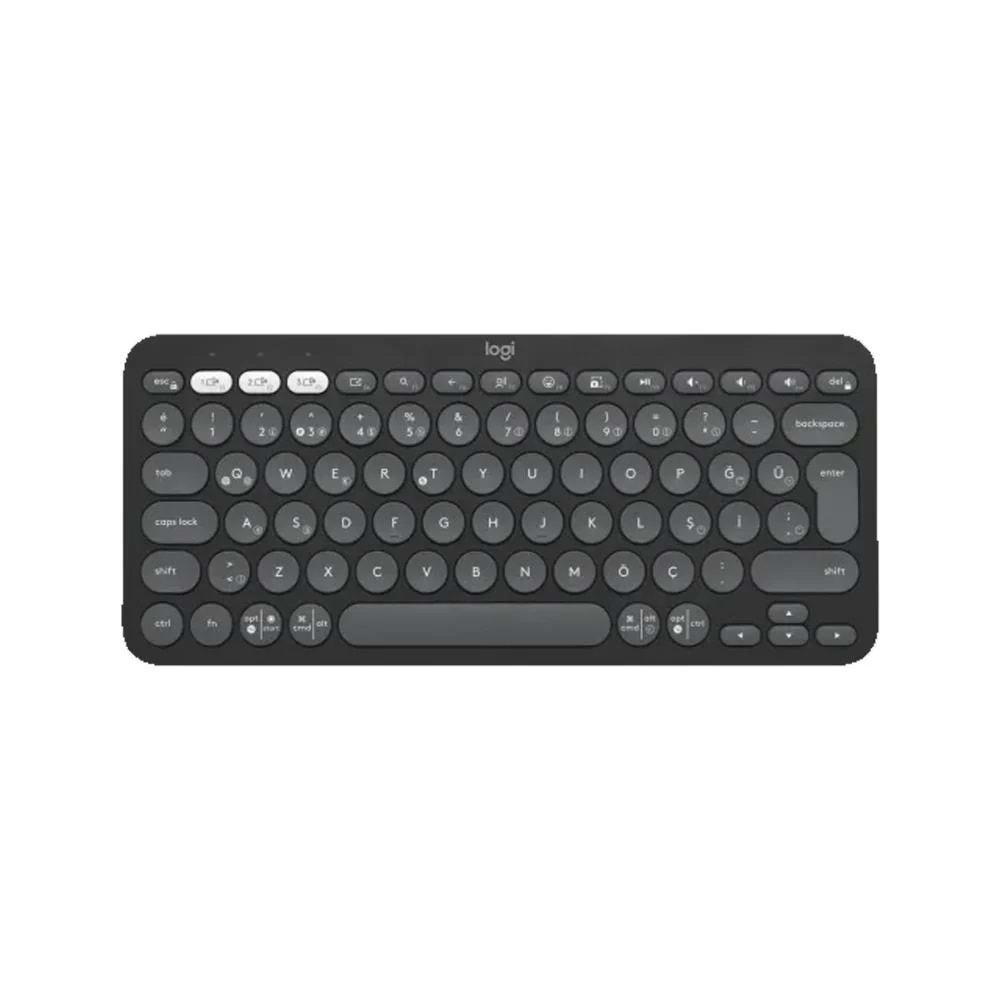 Logitech K380s Pebble Keys 2 BT Klavye Grafit